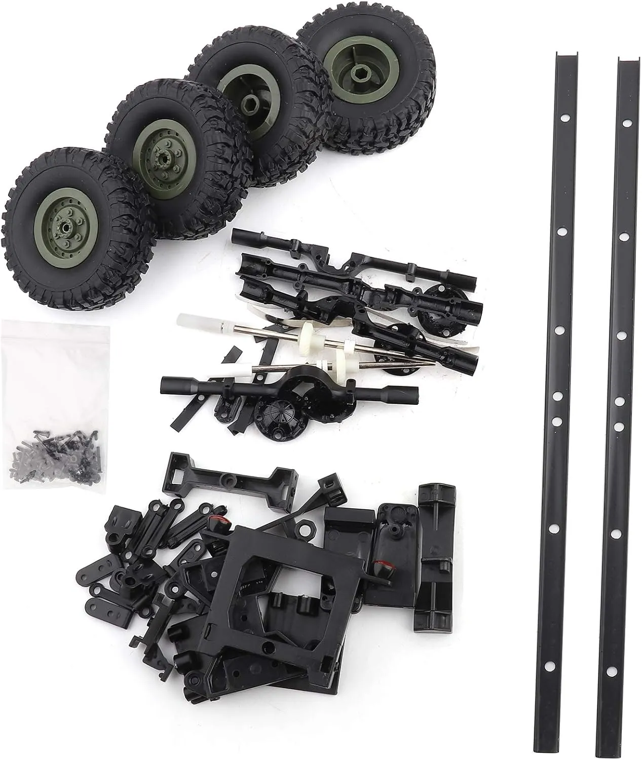 B36KIT Military Truck RC Car Parts personally constructed Accessoy Oil case Trailer Chassis $ Oil Tanks Trailer Chassis Spare Tire Kit for 1 : 16 RC postulate uncontrollably barn acceptance span Car WPL B24 B16 B36 