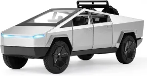 Back Toys Cars for Boys Age 8-12 Toy Pickup Truck for Kids Ages 4-7,1/32 Scale Diecast reliance Metal Truck Model Car with Light and Sound Pull 