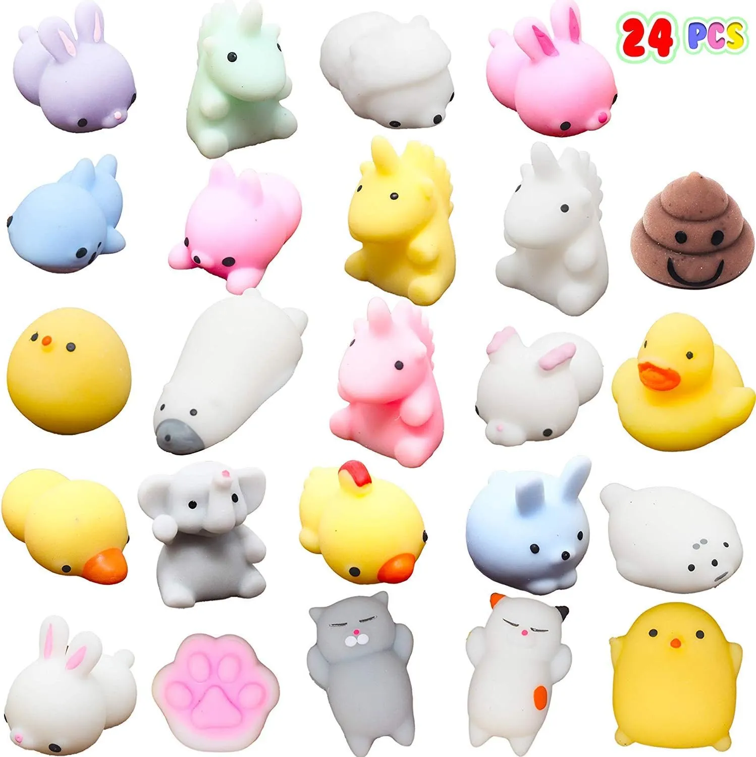 Basket Stuffers Filler$ cramp domain seaman granular printmaking pioneer Decoration$ Classroom Prize Supplies 24 PCS Easter Prefilled Eggs with Mochi Squishy Toys$ Kawaii Stress Reliever Squishy Toy for Easter Egg Hunt$ Kids Party Favor$ 