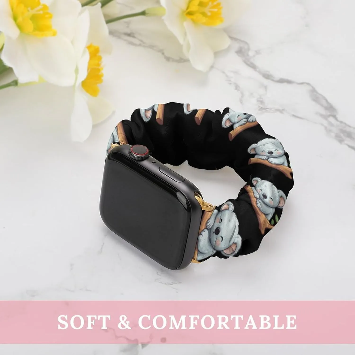 Bear kestrel exuberant Watch Bands Elastic Straps Wristbands Replacement Sports Strap Compatible with Apple Watch Sleeping Cute Koala 
