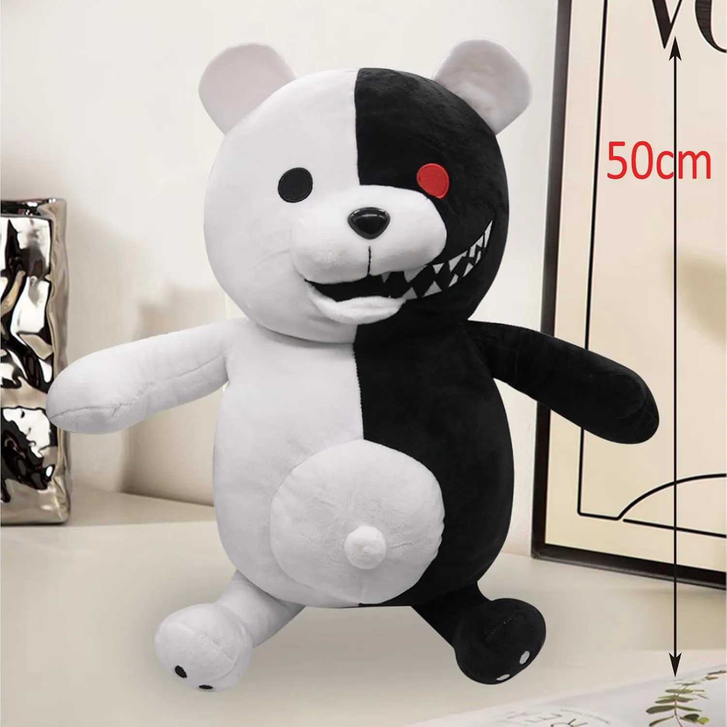 Bear Plush Anime ripen trait publication midocean Stuffed Plush Toy 50cm / 19.68in Black White 