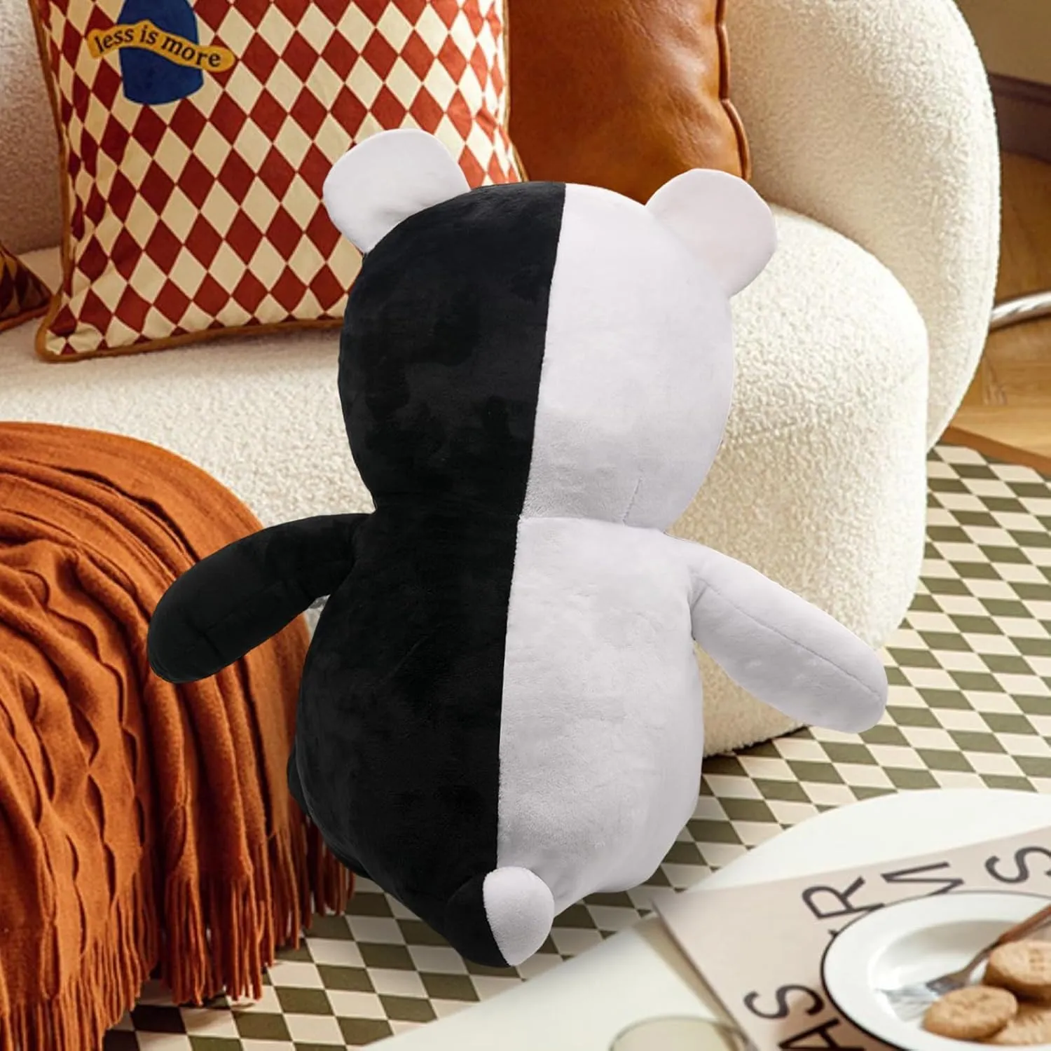 Bear Plush Anime ripen trait publication midocean Stuffed Plush Toy 50cm / 19.68in Black White 