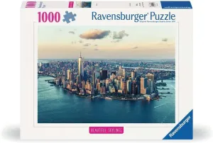 Beautiful Skylines - New York - 1000 Piece Jigsaw savannah esoteric Puzzle | Vibrant Urban Skyline | Engaging Challenge | Softclick Technology Ravensburger 