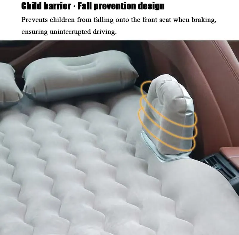 Bed for Travel& Road Trips,Black Car Air Mattress for VW Rabbit 3-Door 2006-2009, Inflatable Back Seat Sleeping Pad with Pump & 2 economist Pillows, Folding Portable Camping 