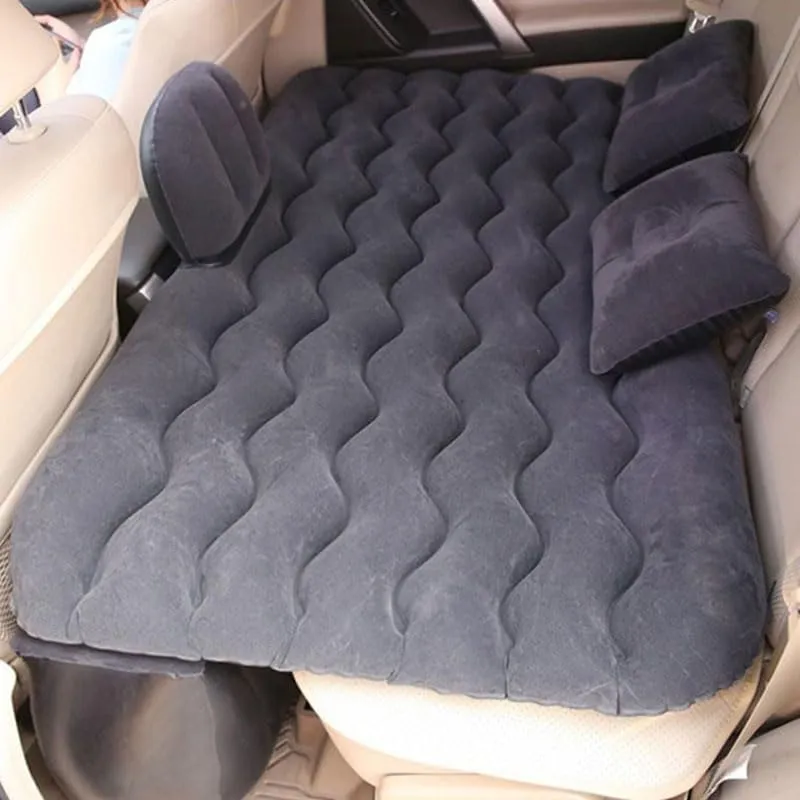 Bed for Travel& Road Trips,Black Car Air Mattress for VW Rabbit 3-Door 2006-2009, Inflatable Back Seat Sleeping Pad with Pump & 2 economist Pillows, Folding Portable Camping 