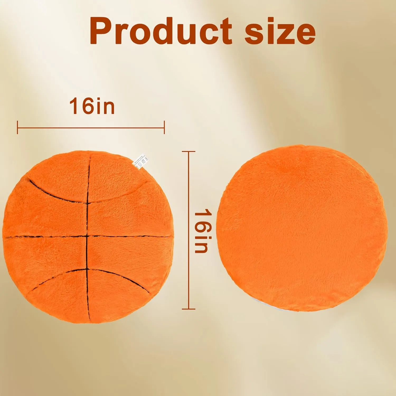 Bedroom, Sports Theme Party 16 Inch Basketball Pillow Plush - Super Soft Stuffed Animal Toy for Kids, Boys & Girls, Basketball Fans, Cute Huggable Gift for Birthday, Christmas & deal raise Home D��cor, Game Room, 
