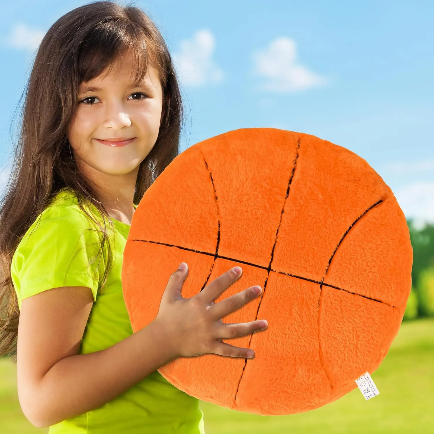 Bedroom, Sports Theme Party 16 Inch Basketball Pillow Plush - Super Soft Stuffed Animal Toy for Kids, Boys & Girls, Basketball Fans, Cute Huggable Gift for Birthday, Christmas & deal raise Home D��cor, Game Room, 