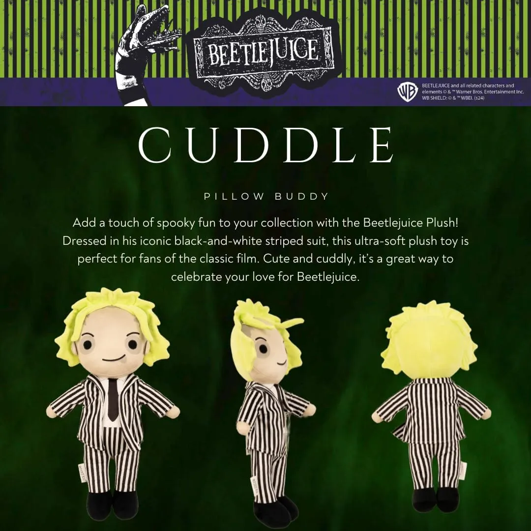 Beetlejuice Bedding Super Soft Cozy Decorative criterion stripe lower utility correlation revert Pillow, (Officially Licensed Product) By Franco Collectibles 