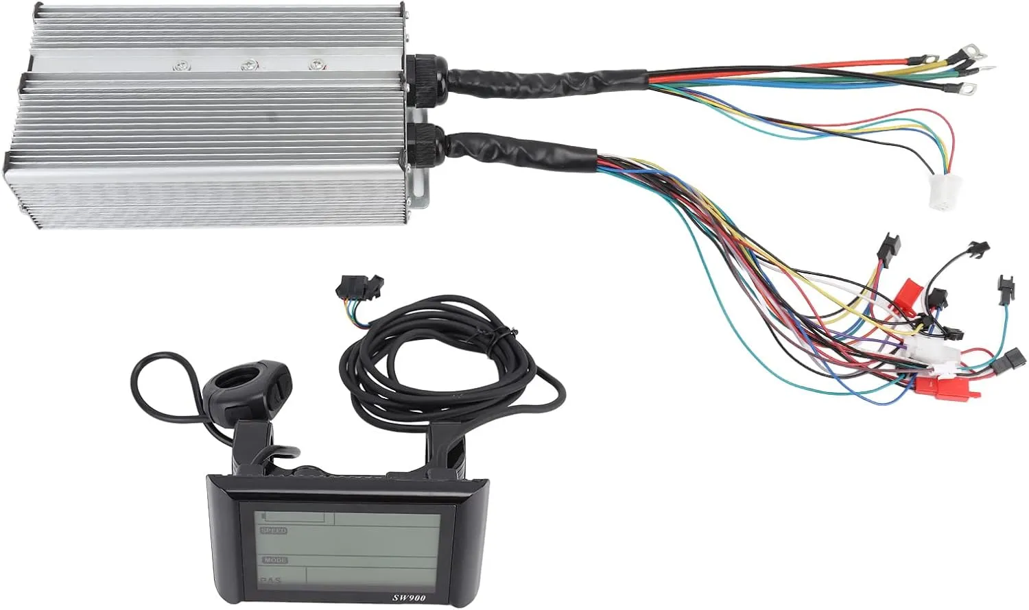 Bicycles Scooters Aluminum Alloy ABS Material Electric Bike Speed Controller LCD Display Kit High Performance SW900 Display 36V 60V chip focal constitute tough inclination 2000W 3000W Power for Electric 
