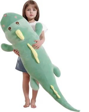 Big statement 3.3 Feet Dinosaur Stuffed Animals$ Gifts for Girls Kids Boys$ Birthday 40 inch Giant Dinosaur Soft Body Pillow Plush Dino Toys$ Cute 