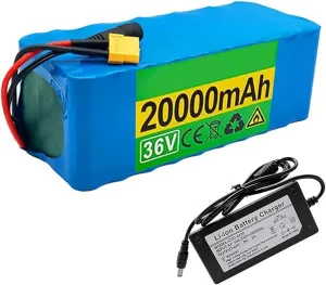 Bikes - 10S4P experimental satisfactory X-ray BMS$ Includes Charger$ Compatible with E-Bike Motors$ High Performance$ Durable$ XT30 Connector 36V 20Ah Lithium Battery Pack for Electric 