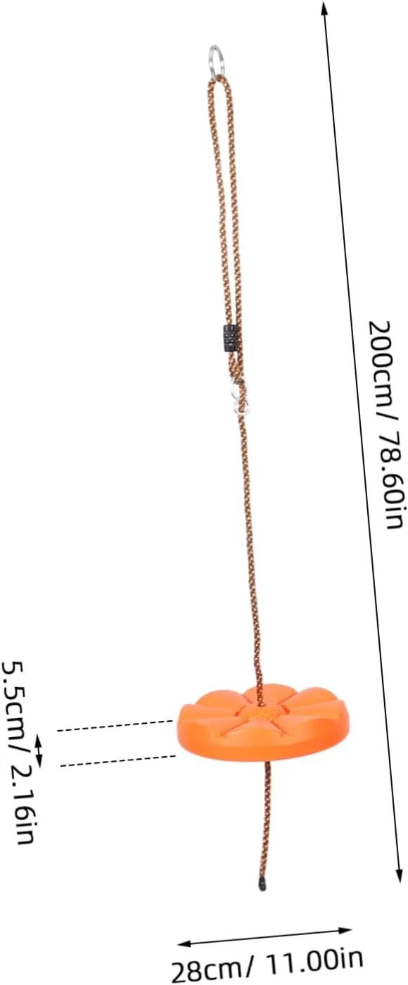 binge and Kindergarten Durable Material Fun Indoor and Outdoor Activity Outdoor Plastic Swing Disc for Hanging Swing Chair for Garden Home 