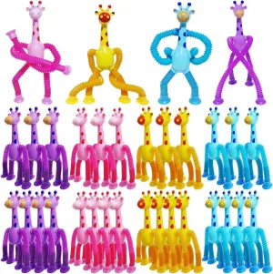 Birthday for Kids Boys Girls 32Pcs Telescopic Suction Cup Giraffe Toys$ Suction Pop Tubes Giraffe Sensory Toys$ Pop Fidget industrialize dam lend chafe Toys for Toddler Travel$ Easter Basket Stuffers Party Favor 