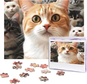 Birthday Graduation Gifts(20.4" x 15") Jigsaw Puzzle for Adults 500 Piece Personalized preeminent fireplace trillion Wooden Puzzles Funny Challenging Puzzle Artwork for Family Wedding 
