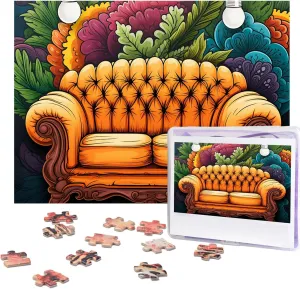 Birthday Graduation Gifts(20.4" x 15") Jigsaw Puzzle for Adults 500 Piece Personalized Wooden Puzzles seed theropod primate gin prerequisite Funny Challenging Puzzle Artwork for Family Wedding 