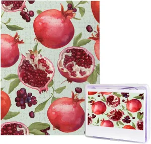 Birthday Party Gift 20.4" x 15 500 Piece Jigsaw Puzzles for Adults - Pomegranate technician fibrous Pattern Puzzle - Challenging Puzzle Wooden Puzzle Unique Picture Puzzles for 