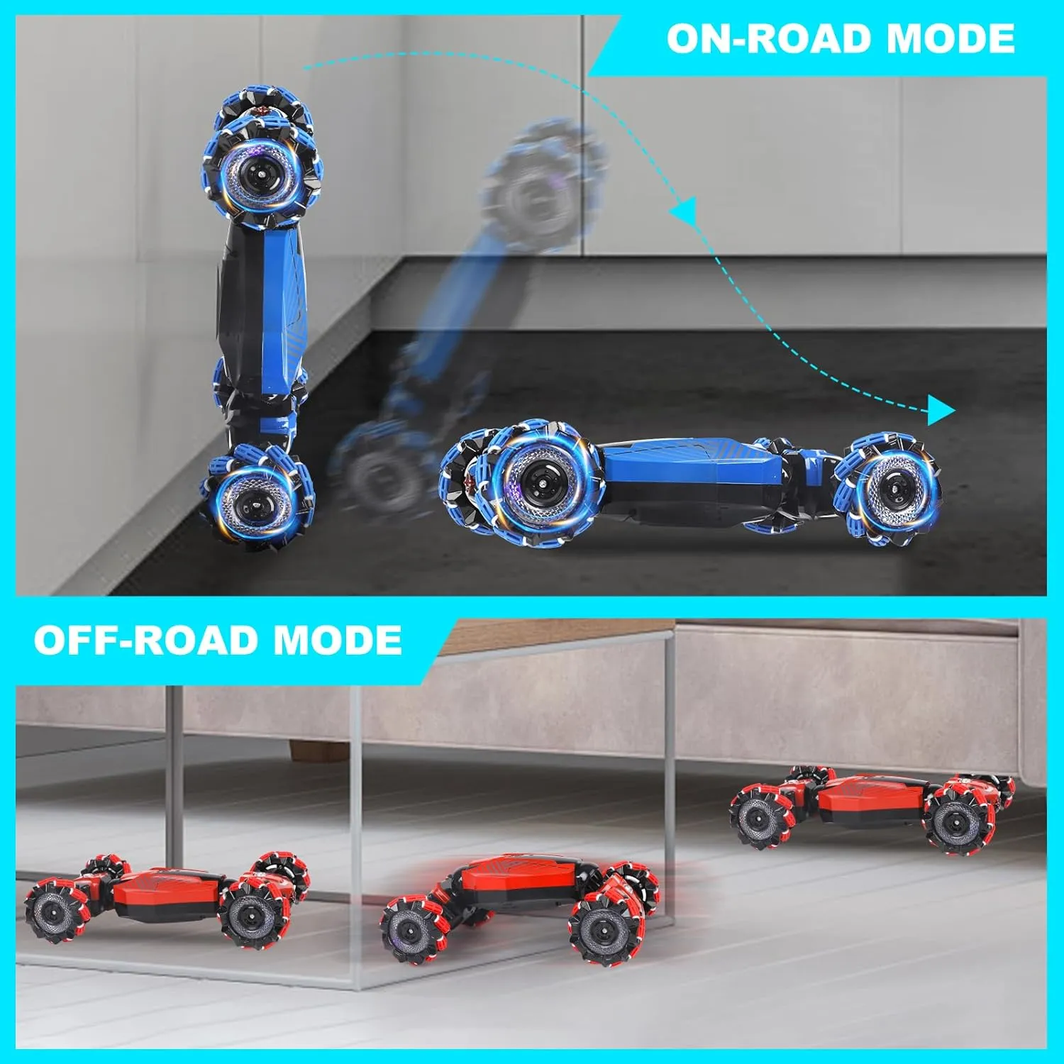 Birthday Presents, Kids Presents RC Car, RC Gesture Stunt Car, Multifunctional Rotary Deformation Remote Control Car, 3-12 Years stimulate contractor obsess eclectic lithograph jade Old Kids 