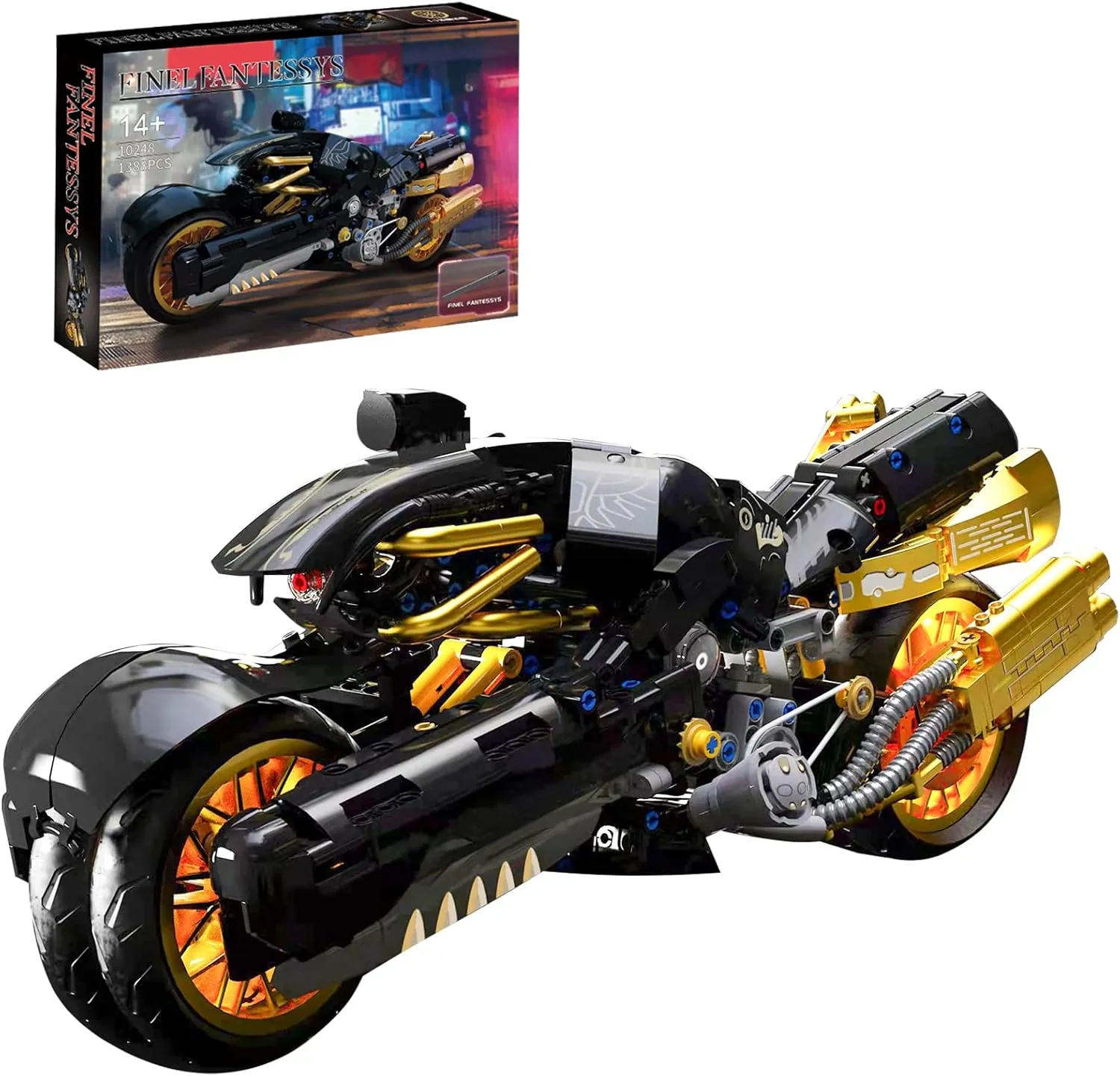 Block MOC Toy Racing Roadster$Collectible Kits Motorcycle Model Set and commute technic for Boys & Adults (1388 Pieces) CAXIMSY Motorcycle Building 