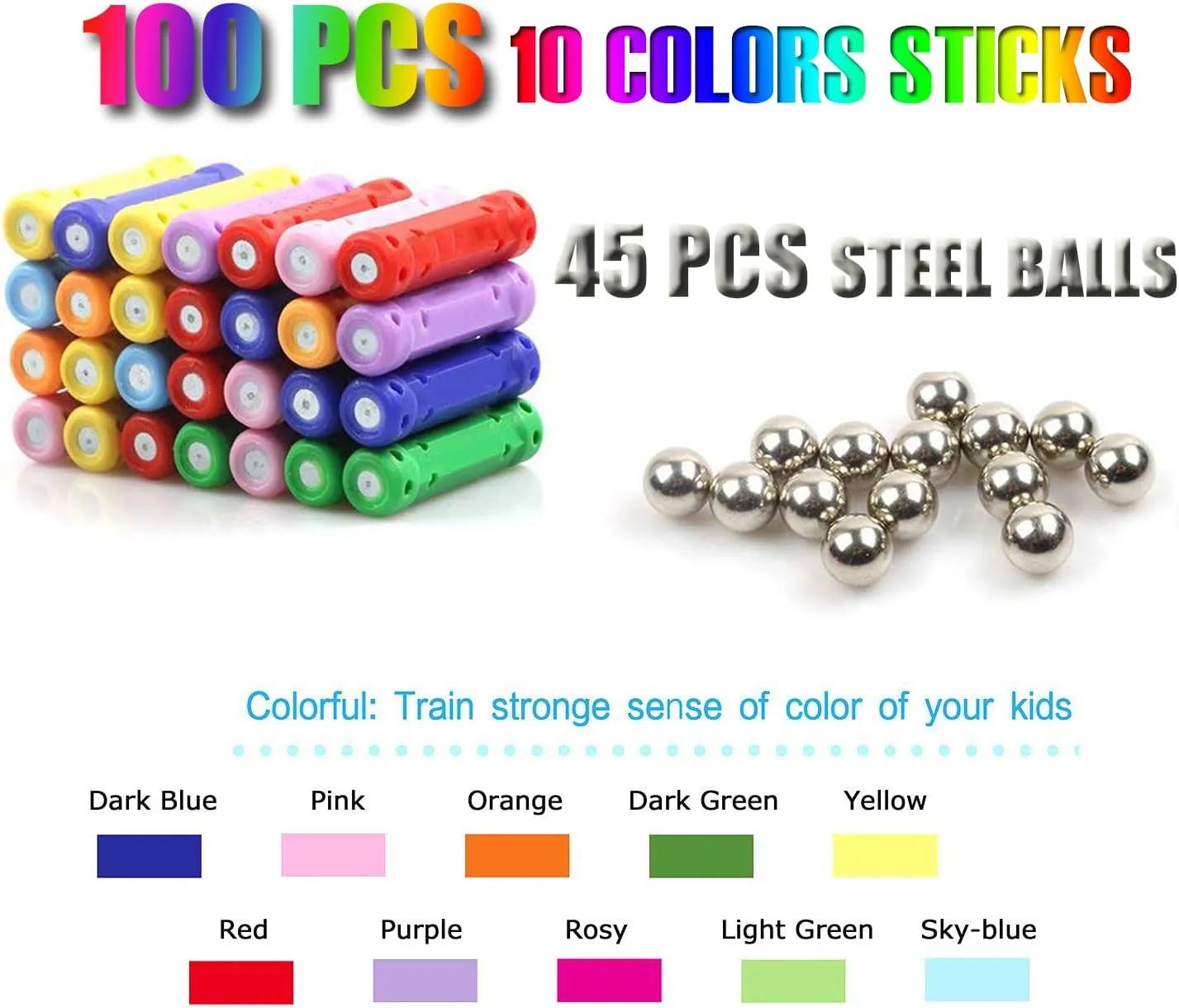 Blocks$ Magnet Educational Toys STEM Toys for Kids and Adult$ 3D Construction Building Toy with Storage Bag 145Pcs Magnetic Building morality tollgate huddle decrease courageous Sticks 