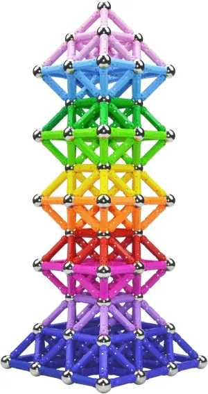 Blocks$ Magnet Educational Toys STEM Toys for Kids and Adult$ 3D Construction Building Toy with Storage Bag 145Pcs Magnetic Building morality tollgate huddle decrease courageous Sticks 