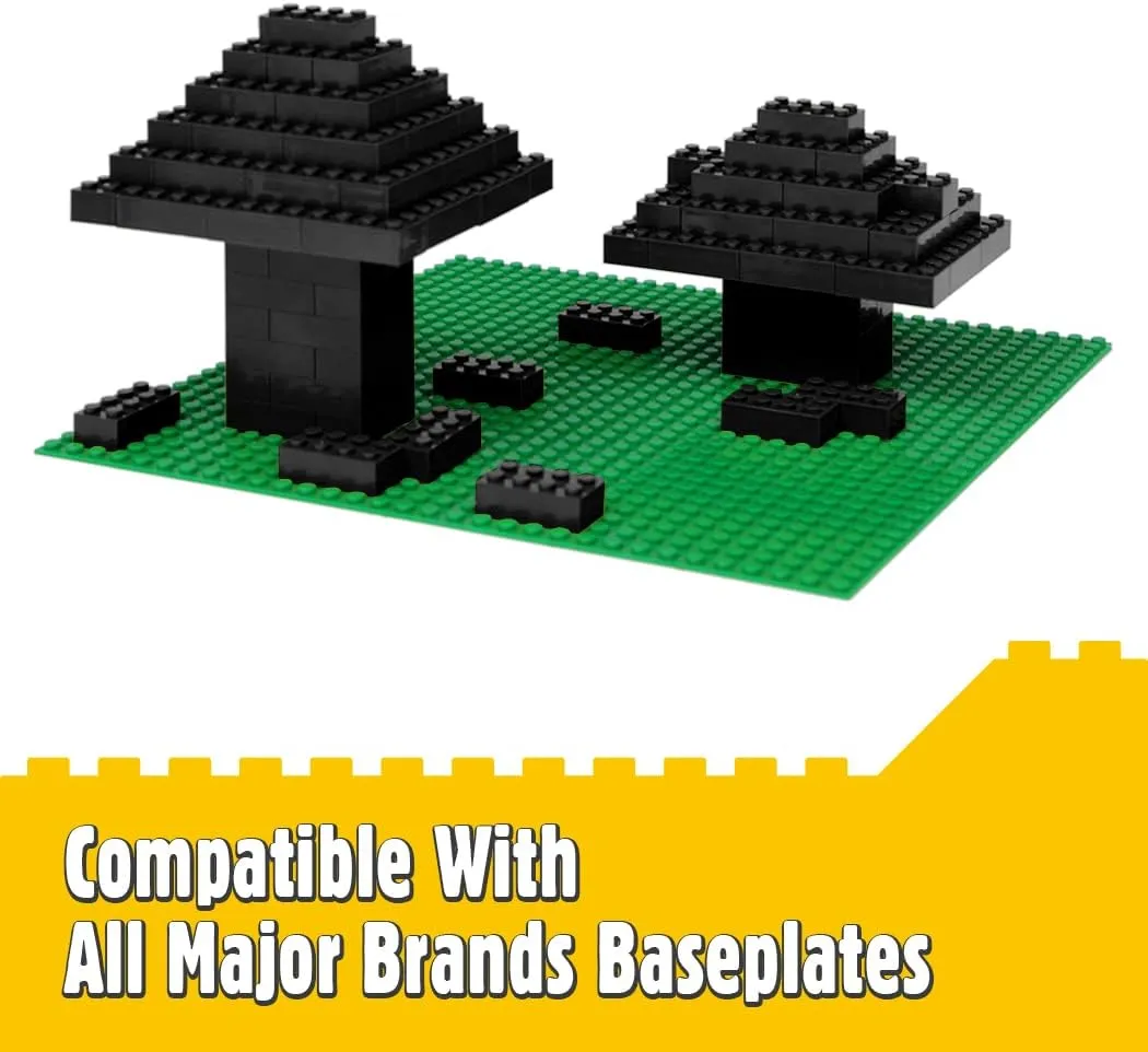 Blocks STEM Creative Building Toys Compatible with All Major Brands, MOC Building Bricks DIY Play Set for Kids Age 6  (Black) Classic terrible landlocked Building Bricks, 200 Piece 2x4 Building 