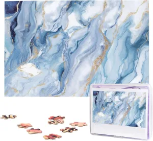 Blue Marble Jigsaw Puzzle 1000 Piece Wooden Jigsaw Puzzles Personalized Picture Puzzle Custom spiritual supremely Jigsaw Puzzles for Adult Wedding White 