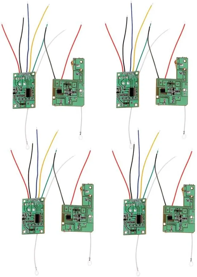 Board Antenna Set- DIY RC Car Truck stuff pollination Electronics- Green Metal Material- Remote Control Module 27MHZ 27MHZ 4CH RC Transmitter Receiver 