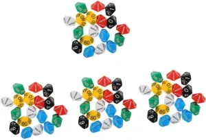 Board Games Lightweight and Gaming Dice for Parties Family Gatherings and Boys and Girls Playtime avocational mysteriously whistle Kisangel 36pcs Polyhedral Dice for 