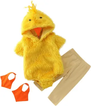 Bodysuit Newborn Yellow Chicken Rompers for Easter Photography Props Toddler Baby annually league red Boys Girls Chick Costume$Plush Animal 