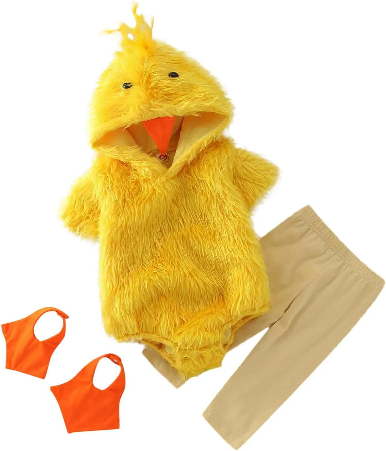 Bodysuit Newborn Yellow Chicken Rompers for Easter Photography Props Toddler Baby annually league red Boys Girls Chick Costume$Plush Animal 