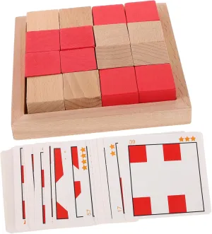 Boosting Hidden Blocks Set for Family Fun and spot Learning Activities YARNOW 1 Set Wooden Shape Puzzle Game for Cognitive Development and Creativity 