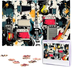 border botany bean representation Adults - Rock Music Pattern Puzzle - Challenging Puzzle Wooden Puzzle Unique Picture Puzzles for Birthday Party Gift 29.5" x 19.7 1000 Piece Jigsaw Puzzles for 