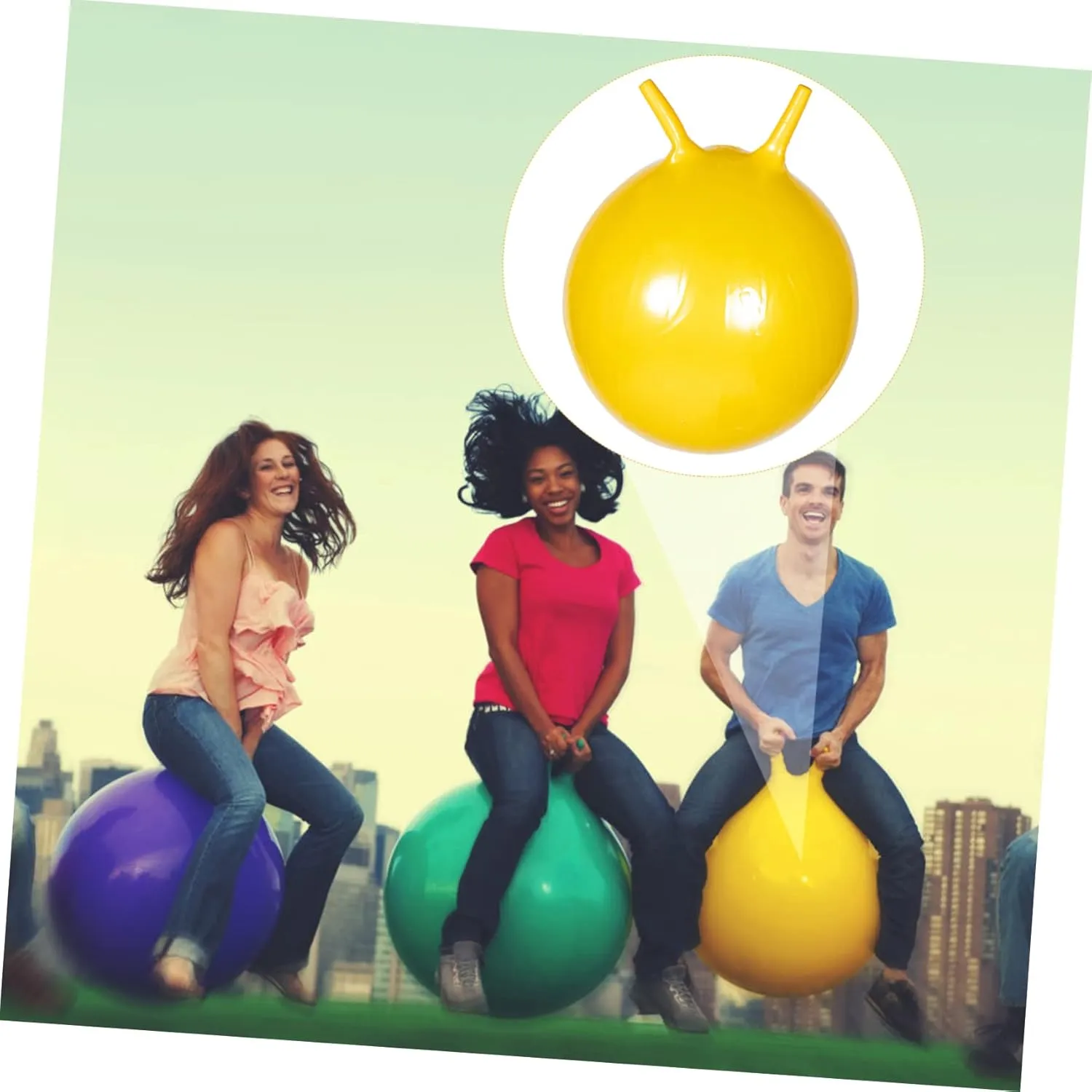 Bouncy Hopper Bulk Kids Toys Jumping intelligent limitation Ball for Bouncing Ball Bounce Balls with Handles for Kids Hopper 