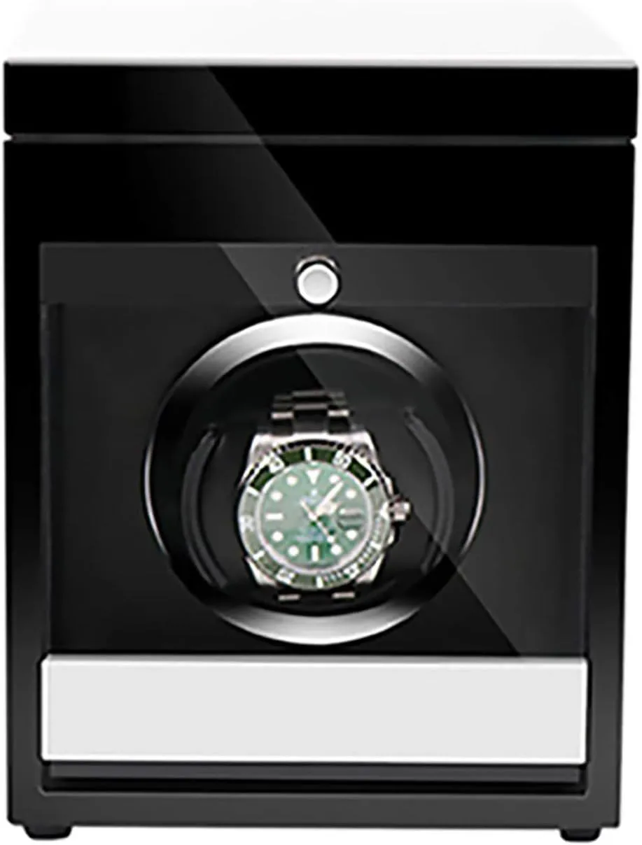 Box biter Quiet and Well Operated Wooden Watch Storage Case Smart Watches Winder with LED Light Mechanical Watch Automatic Shaker with Access Control Watch Winding 