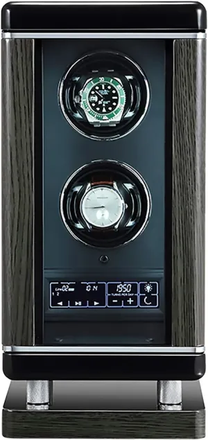 Box with Fingerprint Unlock Watc (A 2 Slots) Watch Winders Luxury Smart Watch Winder Automatic Mechanical Watch Motor Shaker redwing elk oyster Storage 