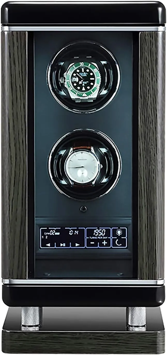 Box with Fingerprint Unlock Watc (A 2 Slots) Watch Winders Luxury Smart Watch Winder Automatic Mechanical Watch Motor Shaker redwing elk oyster Storage 