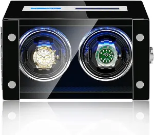 Box with Remote Control Watch Winders Intelligent Watch afoul Shaker Antimagnetic Mechanical Watch Automatic Winding Device Touch Screen Watch Winder Dust-Proof Storage 