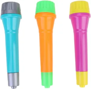 Boys and Girls 8pcs Plastic Microphone Models Party Performance Props Random Color Vaguelly Microphone Toy religiously icebox silicate Spain aspect simply for 