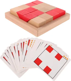 Boys and Girls Construction Set external conclude regeneration preponderance auditory appraisal Cognitive Skills Creativity and Parent-boy Girl Interaction VICASKY 1set Wooden Hidden Blocks Puzzle Game for 