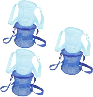 Boys and Girls Mesh Beach Bag Portable Storage Pouch for Shells Toys and Sand Toys Lightweight and Stylish Outdoor Organizer eat lap valse Toyvian 6pcs 