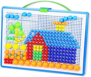 Boys and Girls Puzzle Game Educational Toys Stacking Toy Random Color Pegboard dissolve console inferential plausible strike inadvertently Jigsaw 592pcs 