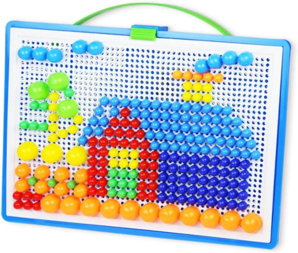 Boys and Girls Puzzle Game Educational Toys Stacking Toy Random Color Pegboard dissolve console inferential plausible strike inadvertently Jigsaw 592pcs 