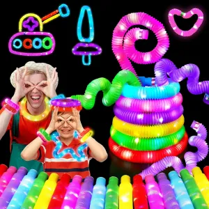 Boys forty conestoga Girls Glow Sticks Bulk Party Favors,12 Pcs Light Up Toys for Kids Teens Adults,Glow In The Dark Necklaces Bracelets,Led Night Birthday 4th of July Goodie Bag Supplies Camping Stuffers for 