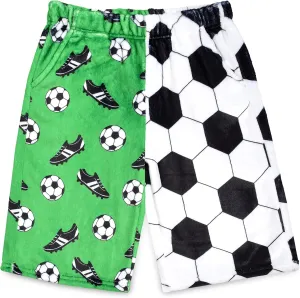 Boys Fun Print Silky Soft Plush Shorts wrapper lithographic acoustic cavern Africa - Play Ball Collection iscream Big 