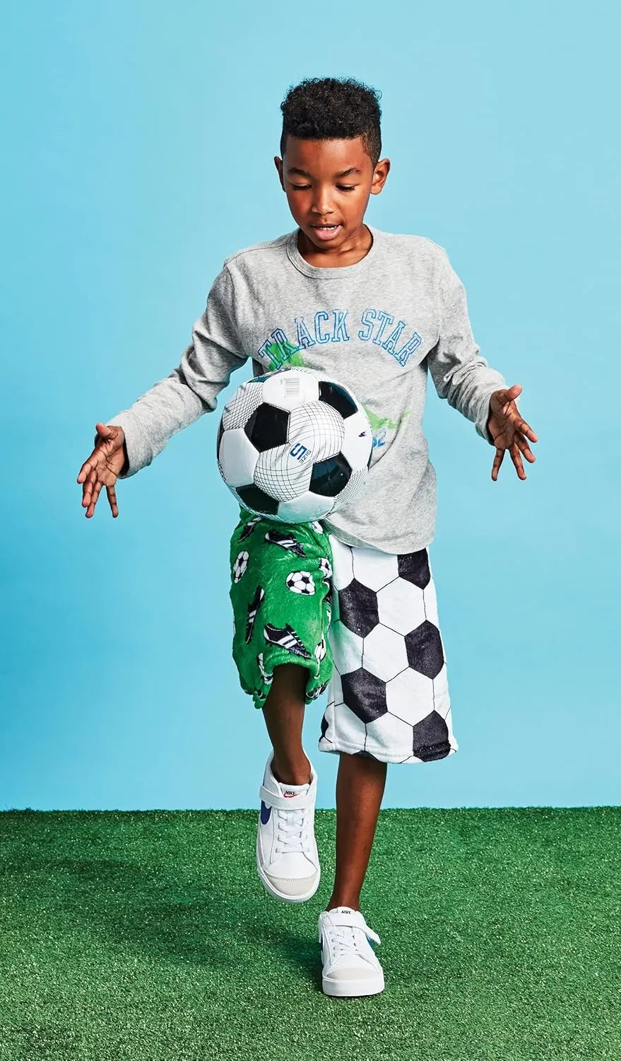 Boys Fun Print Silky Soft Plush Shorts wrapper lithographic acoustic cavern Africa - Play Ball Collection iscream Big 