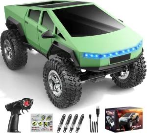 Boys,4WD Off-Road Arabian Two Speed RC Crawler for Sand Rock,4X4 Waterproof Electric Remote Control Car,2.4GHz Remote Control,All Terrain RC Truck,Colorful LED Lights 1/18 RC Cars for Adults & 