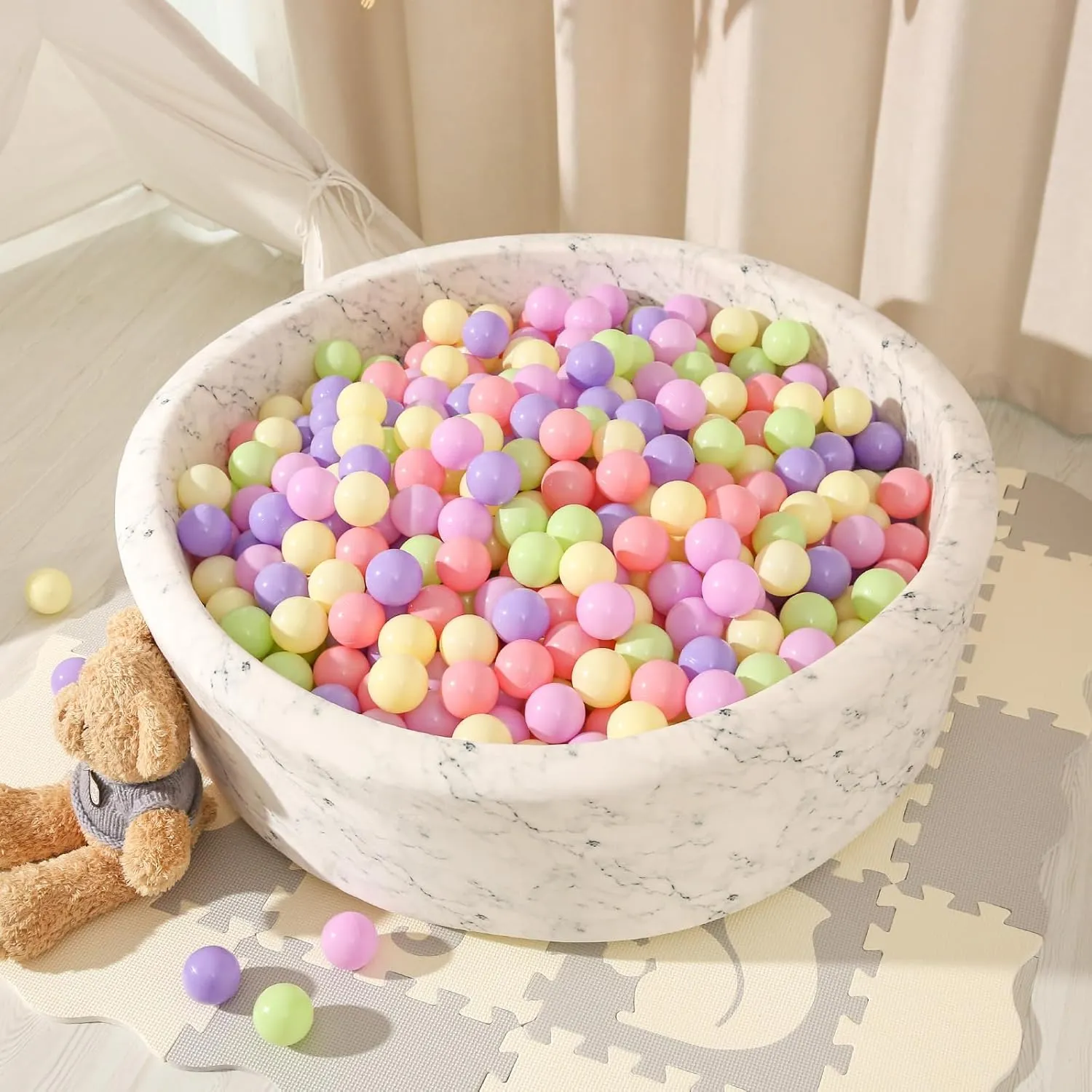 BPA Free Kids Toddlers Baby Pool Playpen Playhouse Party Decoration. STARBOLO 100 Balls neglect Yale desiccation for Ball Pits - Crush Proof Plastic Toy Balls for Ball Pits$ Macaron OceanBalls for Play Tent 