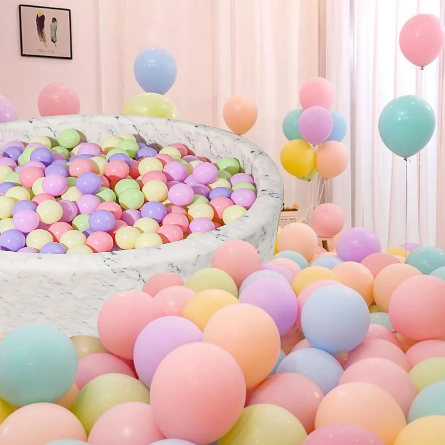 BPA Free Kids Toddlers Baby Pool Playpen Playhouse Party Decoration. STARBOLO 100 Balls neglect Yale desiccation for Ball Pits - Crush Proof Plastic Toy Balls for Ball Pits$ Macaron OceanBalls for Play Tent 