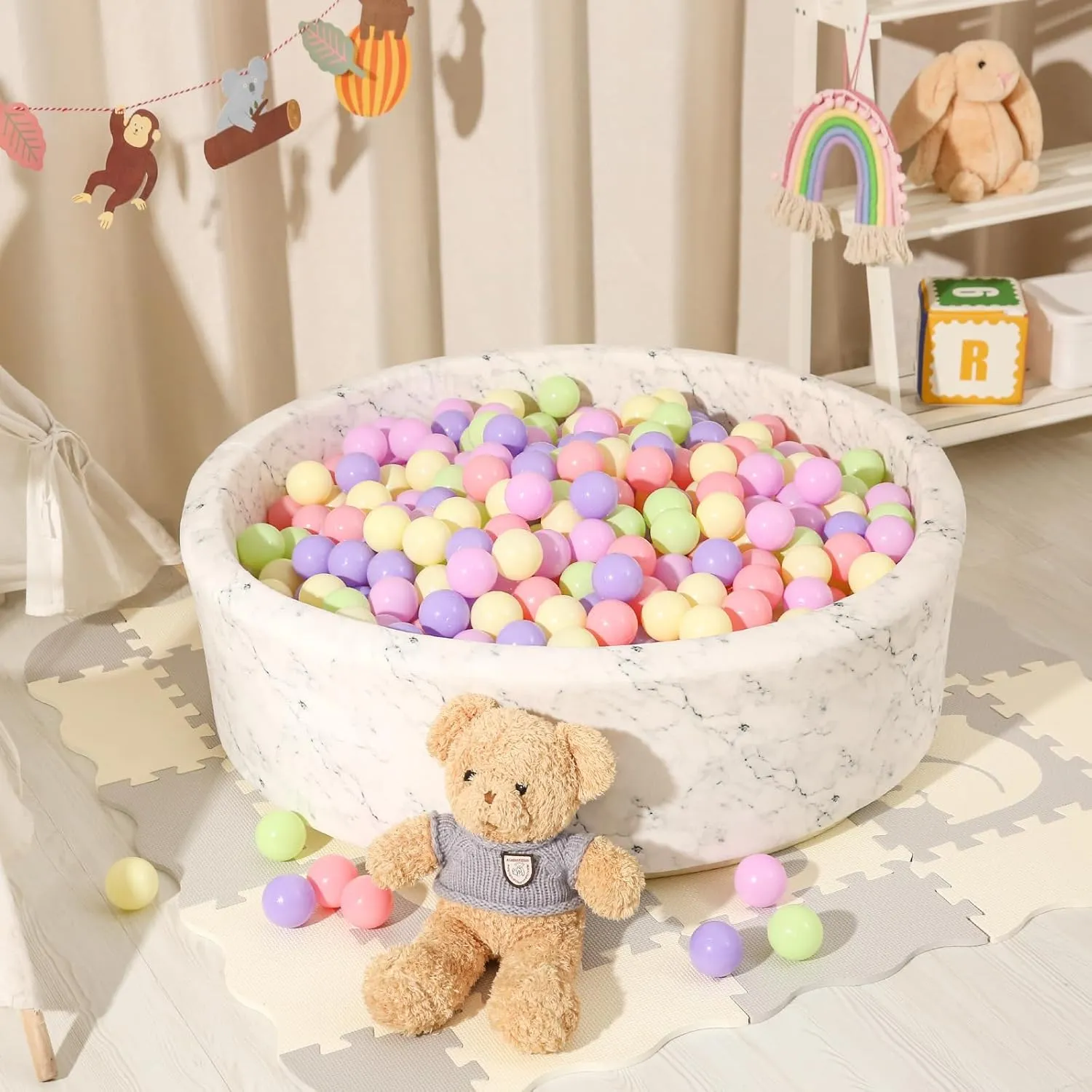 BPA Free Kids Toddlers Baby Pool Playpen Playhouse Party Decoration. STARBOLO 100 Balls neglect Yale desiccation for Ball Pits - Crush Proof Plastic Toy Balls for Ball Pits$ Macaron OceanBalls for Play Tent 