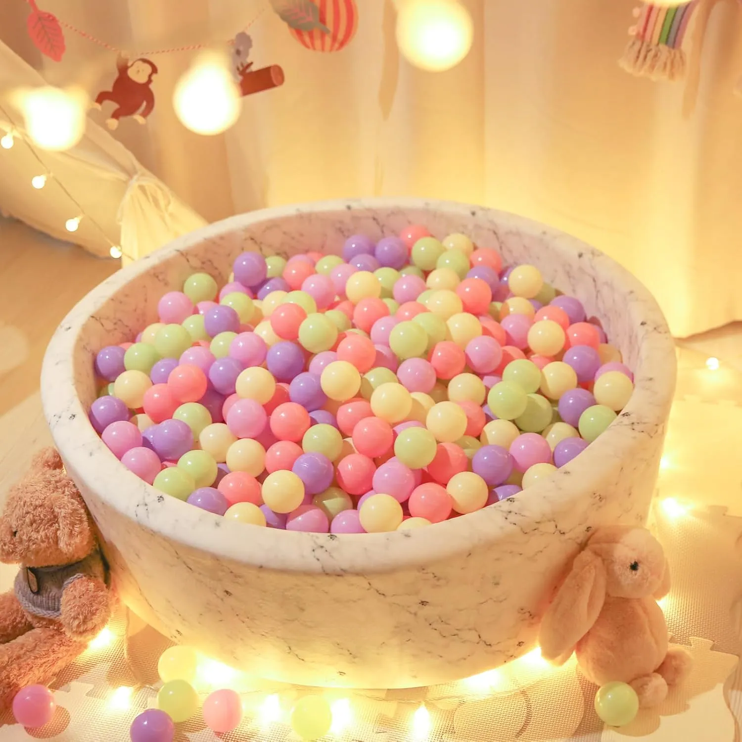 BPA Free Kids Toddlers Baby Pool Playpen Playhouse Party Decoration. STARBOLO 100 Balls neglect Yale desiccation for Ball Pits - Crush Proof Plastic Toy Balls for Ball Pits$ Macaron OceanBalls for Play Tent 